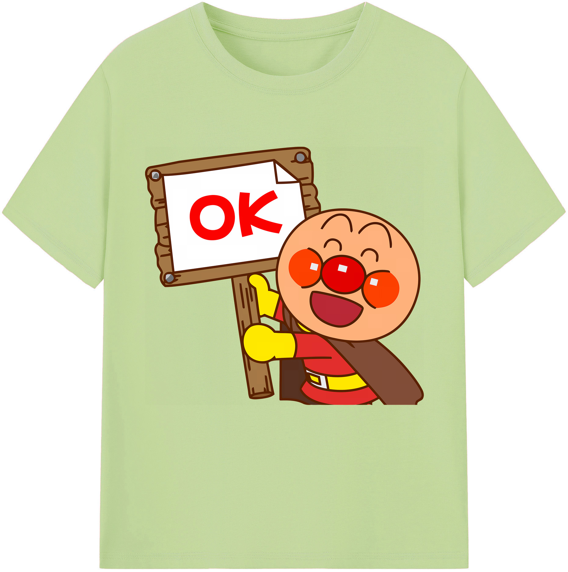 （画像用） アンパンマン Anpanman 綿100％半袖Tシャツ（フロントプリント）